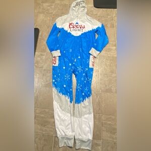 Men’s “Coors Light Collectible Holiday Onesie”- Size XL